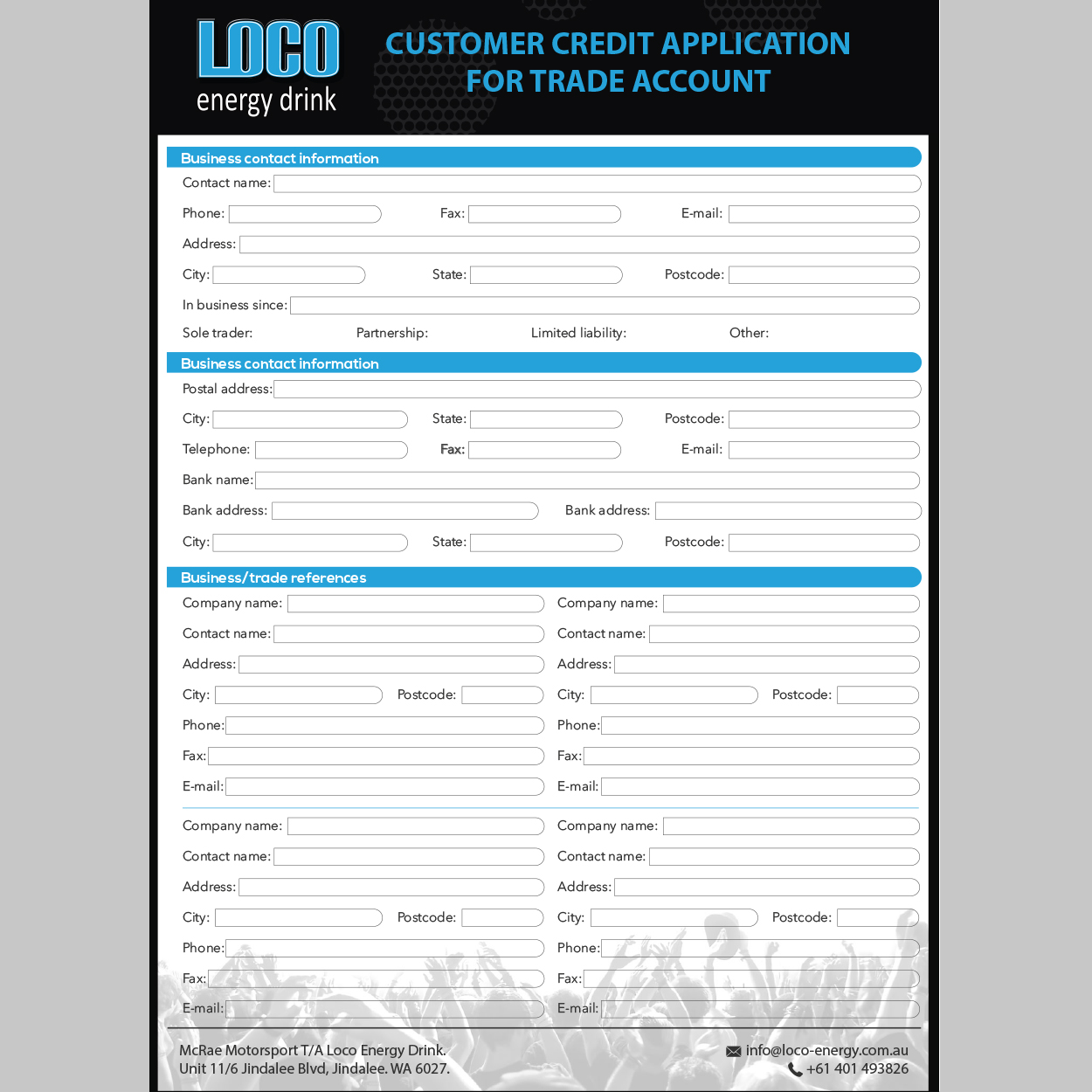 Loco-Customer-Credit-Application